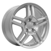 OE Wheels AC04 17x8 5x114.3 45et Gloss Silver Wheel SET