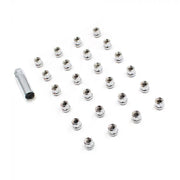 Chrome Open End Spline Lug Kit - Set of 24 - 14x1.5mm