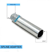 Black - Truck Spline Lug Kit - Set of 32 - 14x1.50mm