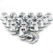 20 Chrome 14x1.5mm Toyota Tundra/Sequoia/LX570 Factory Style Shank 7/8" Hex KIT