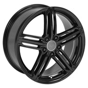 OE Wheels AU12 18x8 5x112 45et Gloss Black Wheel SET