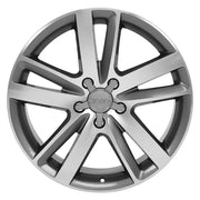 OE Wheels AU20 20x9 5x130 60et Gloss Gunmetal Machined Wheel SET