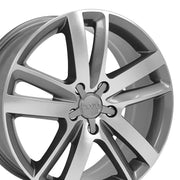 20x9 AU20 Gloss Gunmetal Machined - 5x130 +60ET