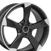 19x8.5 AU29 Satin Black Machined - 5x112 +35ET