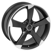 19x8.5 AU29 Satin Black Machined - 5x112 +35ET