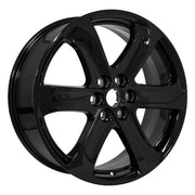 Set(4) 20x8 BK05 Gloss Black - 6x120 +50ET