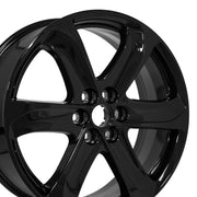 Set(4) 20x8 BK05 Gloss Black - 6x120 +50ET