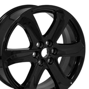 Set(4) 20x8 BK05 Gloss Black - 6x120 +50ET