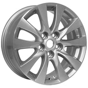 17x7 BK06 Gloss Silver Machined - 5x120 +42ET