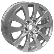 17x7 BK06 Gloss Silver Machined - 5x120 +42ET