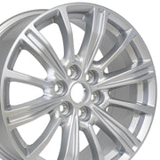 Set(4) 18x8 CA21 Gloss Silver - 6x120 +50ET