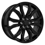 Set(4) 20x8 CA23 Gloss Black - 6x120 +50ET