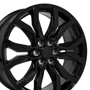 Set(4) 20x8 CA23 Gloss Black - 6x120 +50ET