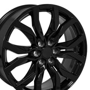 Set(4) 20x8 CA23 Gloss Black - 6x120 +50ET
