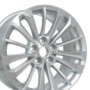 18x8.5 CA25 Gloss Silver Machined - 5x120 +41ET
