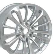 18x8.5 CA25 Gloss Silver Machined - 5x120 +41ET