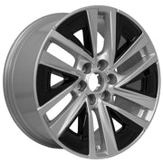21x9.5 CA27 Gloss Silver with Gloss Black Inserts - 6x139.7 +38ET