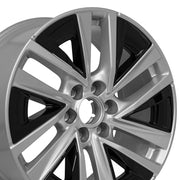 21x9.5 CA27 Gloss Silver with Gloss Black Inserts - 6x139.7 +38ET