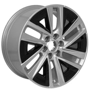 21x9.5 CA27 Gloss Silver with Gloss Black Inserts - 6x139.7 +38ET