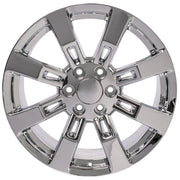 20" Replica Wheels fit Cadillac Escalade - CA82 Chrome 20x8.5, Sailun Tires &amp; TPMS Set
