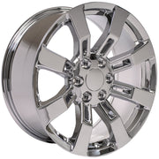 OE Wheels CA82 20x8.5 6x139.7 Chrome Wheels 275-55-20 Goodyear Eagle LS2 Tires SET