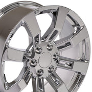 OE Wheels CA82 20x8.5 6x139.7 31et Chrome Wheel SET