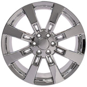OE Wheels CA82 22x9 6x139.7 Chrome Wheels 285-45-22 Goodyear Eagle Sport Tires SET