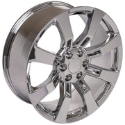 OE Wheels CA82 22x9 6x139.7 Chrome Wheels 285-45-22 Goodyear Eagle Sport Tires SET