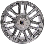 22" Replica Wheels fit Cadillac Escalade - CA83 Chrome 22x9, Ironman Tires &amp; TPMS Set