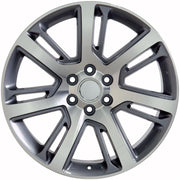 22" Replica Wheels fit Cadillac Escalade - CA88 Gloss Gunmetal Machined 22x9, Sailun Tires &amp; TPMS Set