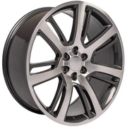 24x10 CA88 Gloss Gunmetal Machined - 6x139.7 +31ET