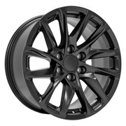 20" Replica Wheels fit Cadillac Escalade - CA90 Satin Black 20x9, Sailun Tires Set