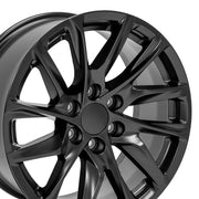 OE Wheels CA90 20x9 6x139.7 28et Satin Black Wheel SET