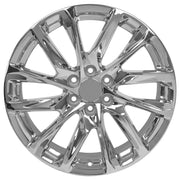 OE Wheels CA90 22x9 6x139.7 Chrome Wheels 285-45-22 Sailun TerraMax RT Tires TPMS SET