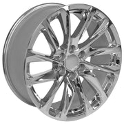 OE Wheels CA90 22x9 6x139.7 Chrome Wheels 285-45-22 Ironman iMove GEN 2 SUV Tires SET
