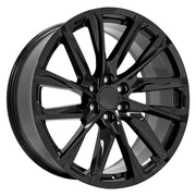 OE Wheels CA90 24x10 6x139.7 Gloss Black Wheels 295-35-24 Ironman iMove GEN 2 Tires TPMS SET