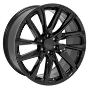 Set(4) 24x10 CA90 Gloss Black - 6x139.7 +28ET with 295/35r24 Sailun Atrezzo SVR LX+ Tires