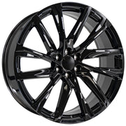 OE Wheels CA90 26x10 6x139.7 Gloss Black Wheels 295-30-26 Atlas Force UHP Tires TPMS SET