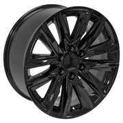 20" Replica Wheels fit Cadillac Escalade - CA91 Gloss Black 20x9, Sailun Tires Set