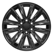 Set(4) 20x9 CA91 Satin Black - 6x139.7 +28ET with 275/55r20 Bridgestone Dueler Alenza HL Plus Tires &amp; TPMS