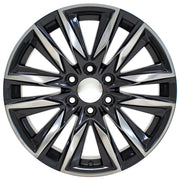 OE Wheels CA91 20x9 6x139.7 Gloss Gunmetal with Polished Face Wheels 275-55-20 Bridgestone Dueler Alenza HL Plus Tires TPMS SET