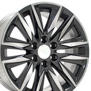 20x9 CA91 Gloss Gunmetal with Polished Face - 6x139.7 +28ET