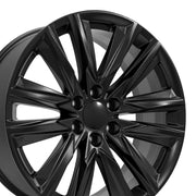 Set(4) 22x9 CA91 Satin Black - 6x139.7 +28ET