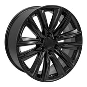 Set(4) 22x9 CA91 Satin Black - 6x139.7 +28ET with 285/45r22 TBB TS-37 AT Tires