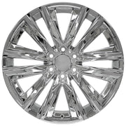 22" Replica Wheels fit Cadillac Escalade - CA91 Chrome 22x9, Sailun Tires &amp; TPMS Set