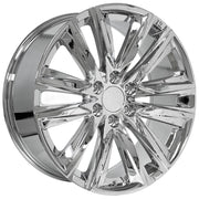 22" Replica Wheels fit Cadillac Escalade - CA91 Chrome 22x9, Ironman Tires Set