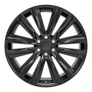 OE Wheels CA91 24x10 6x139.7 28et Satin Black Wheel SET