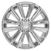Set(4) 24x10 CA91 Chrome - 6x139.7 +28ET with 295/35r24 Sailun Atrezzo SVR LX+ Tires