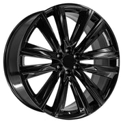 OE Wheels CA91 26x10 6x139.7 28et Gloss Black Wheel SET