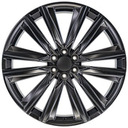 Set(4) 26x10 CA91 Satin Black - 6x139.7 +28ET with 295/30r26 Atlas Force UHP Tires &amp; TPMS